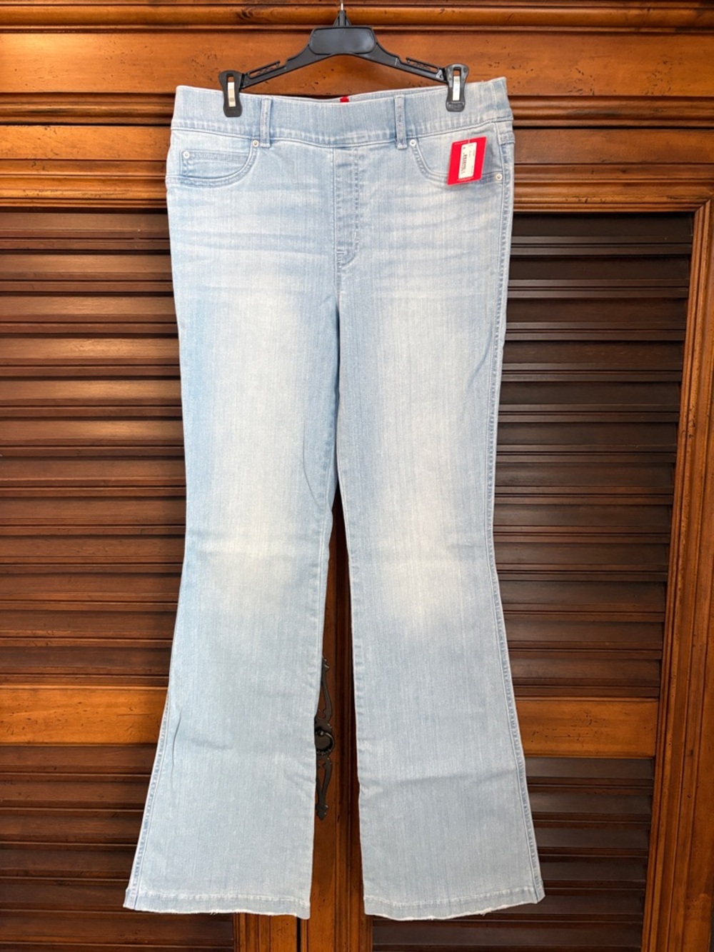 SPANX Light Blue Flare Jeans Large NWT